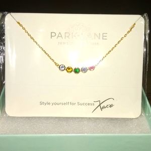 Multi Color 5 stone Necklace